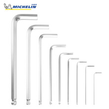 米其林(MICHELIN)内六角扳手工具套装9件套六棱扳手六角螺丝刀螺丝批 长柄球形内六角9件套