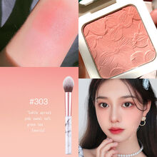 gogotales戈戈舞软萌三拼渐变腮红裸妆元气少女自然修容晒红胭脂 303蜜桃威化+刷