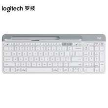 罗技（Logitech）K580无线蓝牙键盘 超薄办公游戏手机平板电脑键盘 【K580】超薄键盘-芍药白