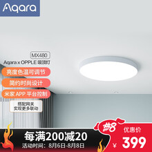 绿米Aqara X 品牌联名 吸顶灯（可调色温）led灯 支持苹果HomKit 全屋智能联动 智能吸顶灯MX480