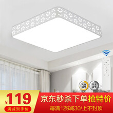 HD照明 led卧室中式吸顶灯客厅灯现代简约灯饰灯具套餐 灯 北欧灯具 餐厅灯 卧室灯 【55W遥控调光】φ41*10cm/适10-20㎡