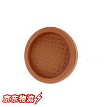 不锈铁压粉器意式咖啡机手柄填压器实心压粉锤子布粉器51MM58MM 圆形粉垫咖啡色