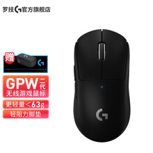 罗技（G）PRO X SUPERLIGHT无线游戏鼠标 轻量化设计 GPW二代 职业电竞鼠标 GPW二代 黑色