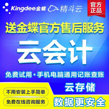金蝶(kingdee) 金蝶云会计财务软件 精斗云在线手机电脑网络企业版做账代账记账电脑系统管理软件 6用户/20账套