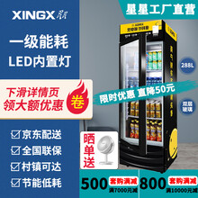 星星LSC-218/288/368G、LSC-310F展示柜冷饮陈列柜立式商用冰箱饮料冷柜 288升款LSC-288G