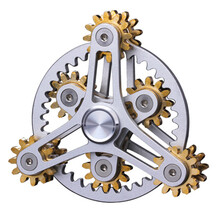 三四九齿联动指尖陀螺EDC hand spinner创意减压解压玩具礼物 摩天轮-银