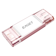 忆捷64g苹果手机U盘官方MFI认证 USB3.0优盘苹果手机电脑两用iphone/ipad轻松扩容 玫瑰金 64GB