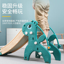 生日礼物多功能折叠收纳小型滑滑梯 儿童室内上下滑梯宝宝滑滑梯家用玩具抖音网红同款 【新欧式封闭踏板】加大版柠檬黄