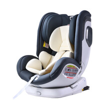 Pouch儿童安全座椅车载双向0-6-12岁汽车用品大宝宝婴儿坐椅KS29 灰色
