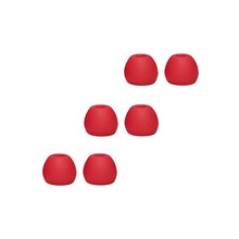 诗拜 适用于网易云音乐氧气蓝牙耳机Plus版硅胶套入耳式耳塞套青春版耳套配件耳机塞网易云耳机套 大红 小号三对