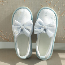 京选优品  月子夏薄款包跟软底防滑室内可爱孕妇鞋子春夏季7月份8产妇产后鞋 蓝色(拍大一码) 42