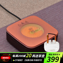 德茗堂猫眼迷你电陶炉茶炉铁壶烧水银壶泡茶炉小型静音功夫茶炉煮茶器 【猫眼2代】玫瑰金