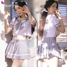 霏慕 情趣内衣角色扮演JK制服诱惑 7941白加灰