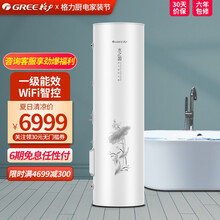 格力（GREE）空气能热水器 家用格力热水器热泵节能省电 智能恒温电辅增容300升200升 200L水之盈一级南北加强款
