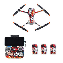 适用于大疆御DJI Air 2S贴纸 mavic防水防刮机身电池遥控器3M全套贴膜PVC订制配件 AIR 2S SDF动画涂鸦