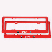 车牌架框车牌照套宝马车牌架牌照框托新5系1系2系3系7系MX1X2X3X4X5X6GT车牌边框 红色 宝马GT