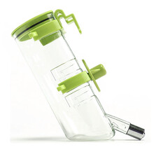 波波宠物饮水器挂式狗狗喝水猫咪喝水笼养挂式饮水器自动喝水不湿嘴颜色随机 绿色550ml