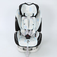 迪士尼便携式儿童汽车安全座椅清爽凉垫儿童安全座椅凉席垫 卡通冰凉丝-静谧蓝(标准款) 可水洗 其它