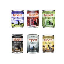 加拿大PetKind贝洛佳Tripett宠物狗狗罐头臭味罐狗零食草胃 羊肚156克(蓝白罐)