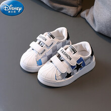 迪士尼宝宝春秋鞋子1-3岁婴幼儿软底学步鞋女宝板鞋5男童小童休闲小白鞋 215白色 30码内长约18厘米