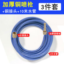 高压洗车水枪家用可调节喷枪纯铜浇花浇菜园林工具汽车洗车神器 加厚铜喷枪+水管【10米】+4分接头