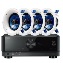 雅马哈（Yamaha）TSR-400+IC800 吸顶音响 吸顶喇叭吊顶音箱 家用客厅家庭背景音乐USB蓝牙音响功放（5件套）