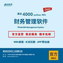 速达4000.online PRO管理软件 中小企业代理记账出纳会计做账 云财务软件专业版 2用户