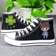 迪士尼Disney2021春夏季儿童鞋子洋气女童帆布鞋中小童学生手绘中帮鞋男童鞋子高档 儿童中邦黑小凯小孩子夏天穿的 30小孩子夏天穿的