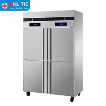 英利蒂克（Enlitic）商用四门冷藏柜冰柜立式冷冻冷藏不锈钢厨房冰箱餐饮后厨冷柜（工程款冷藏）YSMC-865G