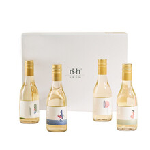 超市	美贺庄园 四时系列 半甜白葡萄酒 清爽可口 187ml*4 整箱装