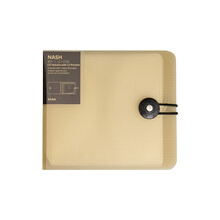 光盘盒 光盘收纳  收纳盒无印风盒车载cd包简约12入DVD专辑游戏碟储存盒 姜色半透明至12入