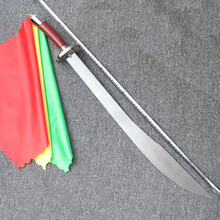 中华武术训练刀太极八卦刀表演太极花单刀儿童成人软响未开刃 刃长72+刀彩