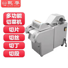 乾尊切菜机商用切片机切丁机切丝机酒店学校饭店食堂用多功能大功率全自动蔬菜切菜器切土豆胡萝卜白菜芹菜 1000型纯铜电机有机头+土豆去皮机