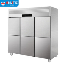英利蒂克（Enlitic）商用六门冰柜立式冷冻冷藏不锈钢厨房冰箱餐饮后厨冷柜（豪华款冷冻）YLMF-1373H（GS）