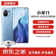 小米11 5G游戏手机 骁龙888 2K AMOLED四曲面柔性屏 1亿像素 5G游戏手机 蓝色 8+128G 55W线充套装