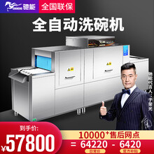 驰能（CHINENG）商用长龙式洗碗机 大型酒店餐厅学校食堂全自动洗刷餐具烘干消毒长龙洗碗机厨房设备 平放式双缸双喷淋（CN-P300D）