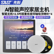 先科（SAST）背景音乐智能音箱主机客厅吸顶音响室内吊顶3d环绕嵌入式蓝牙播放器天花大喇叭家庭影院 单机+6.5吋超重低音同轴吸顶*4