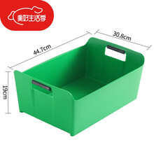 特加厚塑料长方形冰桶啤酒桶啤酒筐啤酒框啤酒箱酒吧酒箱 (放易拉罐24罐)加大-绿色