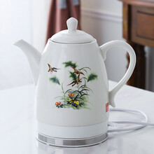 优卓全自动智能陶瓷电热水壶防干烧断电烧水壶电水瓶景德镇家用陶瓷壶大容量多功能公司团购 1.8L长嘴步步高升