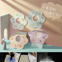 口水巾婴儿围嘴防水纯棉围兜吸水女公主新生男宝宝360度夏季薄款RM L纯棉防漏【秋冬款】小鹿＋月亮·2条装