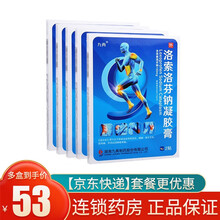 九典 久悦 洛索洛芬钠凝胶膏 14cm*10cm*2贴 5盒