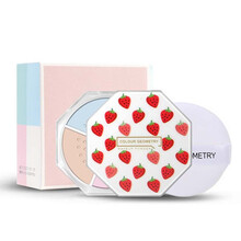 拉美拉八角四色散粉定妆粉 遮瑕持久控油隐形毛孔细致肌肤保湿晚安蜜粉提亮均匀肤色学生5076 01#慕斯淡彩