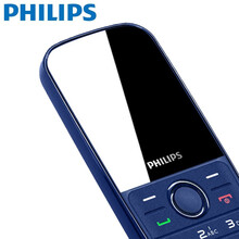 飞利浦（PHILIPS）E109 深海蓝 环保材质 移动联通2G 直板按键 双卡双待 老人手机 儿童学生备用老年功能手机
