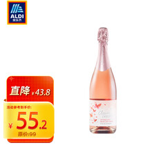 超市	ALDI奥乐齐 CLAIRE CREEK澳洲进口莫斯卡托粉红起泡酒葡萄酒750ML