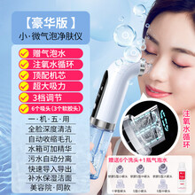 小气泡美容仪器家用脸部吸黑头女男电动去粉刺毛孔清洁出洗铲 豪华款6吸头+黑头导出液 +吸黑头视频教程