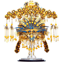 拼酷3D立体金属拼图凤冠花轿财神十里红妆拼装模型玩具大人手工DIY制作结婚生日礼物男女生圣诞节礼物 拼酷凤冠+无忧大礼包