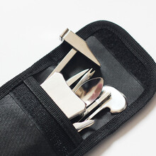 烹之香 蟹八件吃蟹工具 大闸蟹吃蟹工具304不锈钢家用吃螃蟹工具蟹针蟹剪蟹钳 牛津袋简装八件 420不锈钢