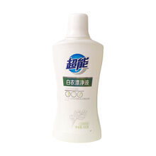 超能漂白剂洗白色衣服专用液衣物去黄增白水去渍染色去除还原神器 白衣+彩衣漂净液 600g 各1瓶