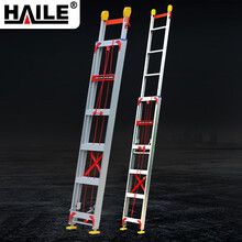 海乐（Haile）伸缩升降工程梯子 单面直梯 8米 铝合金材质 TZ-08