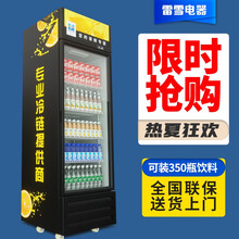 雷雪(Thunsnow) 展示柜冷藏 饮料展示柜家用 商用冷藏柜冰柜双门 冷柜展示柜单门立式冷柜 1288L三门风/直冷（有贴纸款）